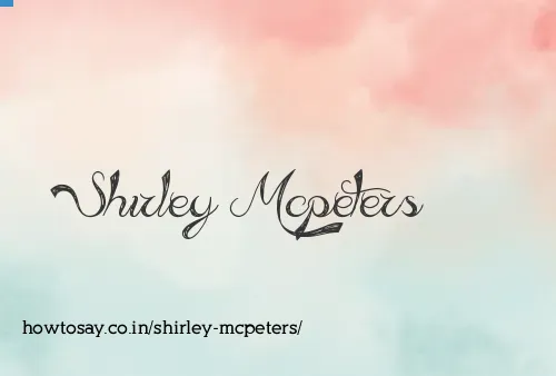Shirley Mcpeters
