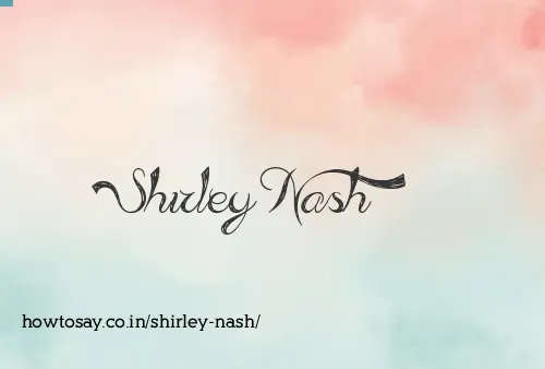 Shirley Nash