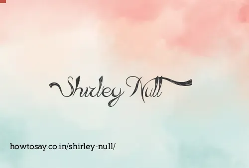 Shirley Null