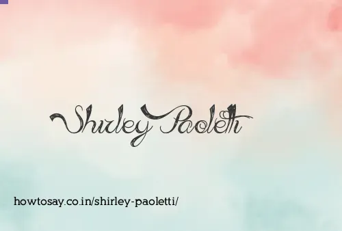 Shirley Paoletti