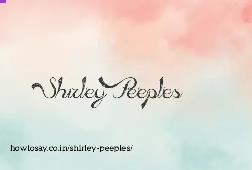 Shirley Peeples