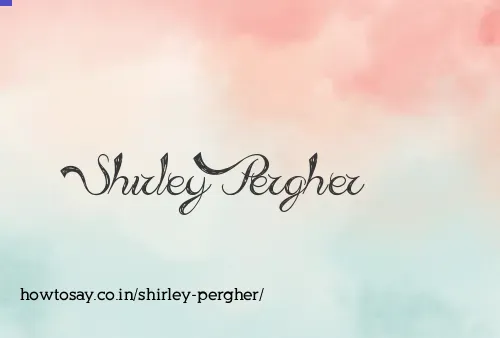 Shirley Pergher