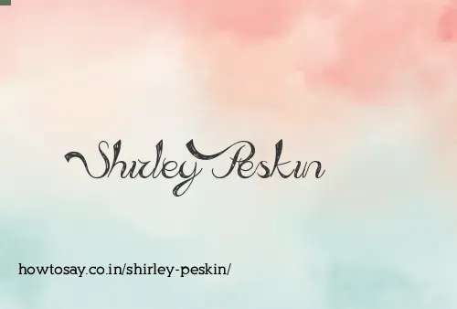 Shirley Peskin