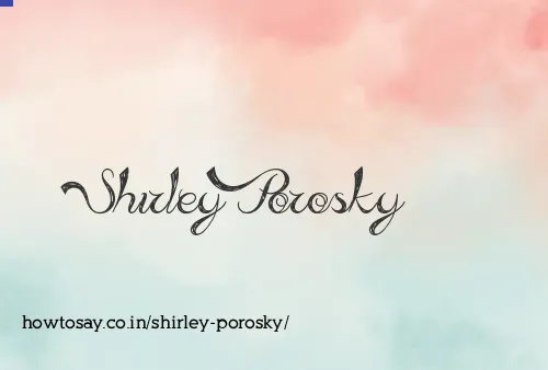 Shirley Porosky