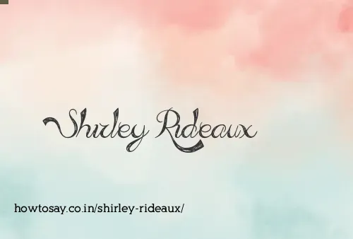 Shirley Rideaux