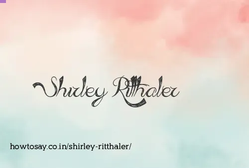 Shirley Ritthaler