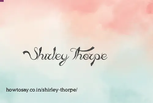 Shirley Thorpe