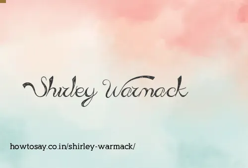 Shirley Warmack