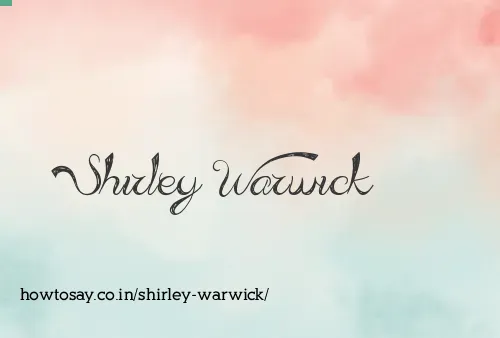 Shirley Warwick