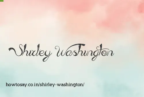 Shirley Washington