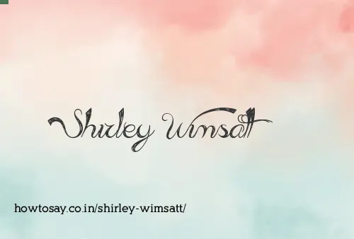 Shirley Wimsatt
