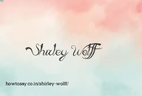 Shirley Wolff
