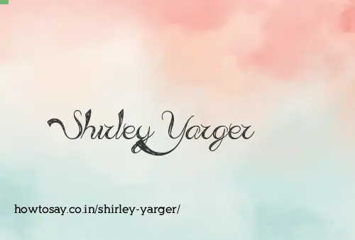 Shirley Yarger