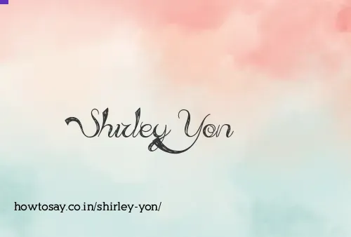 Shirley Yon