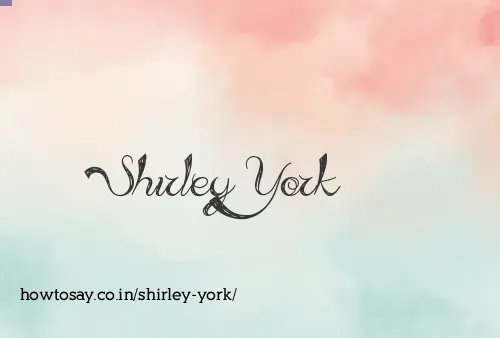Shirley York