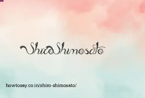 Shiro Shimosato
