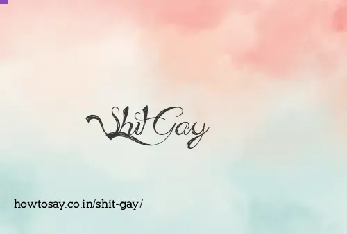 Shit Gay