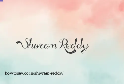 Shivram Reddy