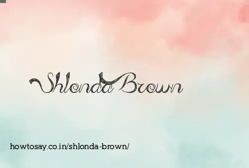 Shlonda Brown