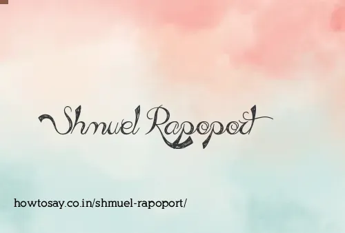 Shmuel Rapoport