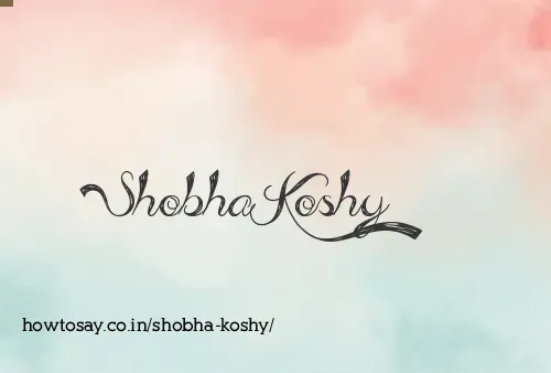 Shobha Koshy