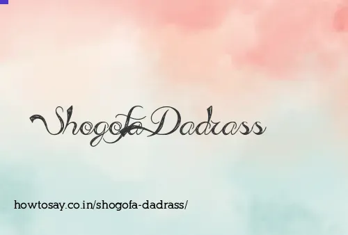 Shogofa Dadrass