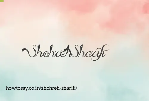 Shohreh Sharifi