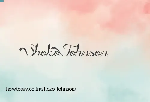 Shoko Johnson
