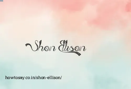 Shon Ellison