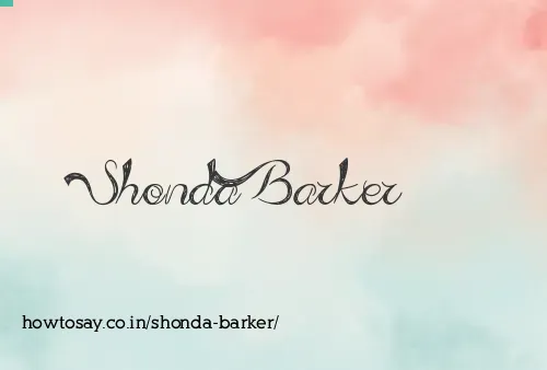 Shonda Barker