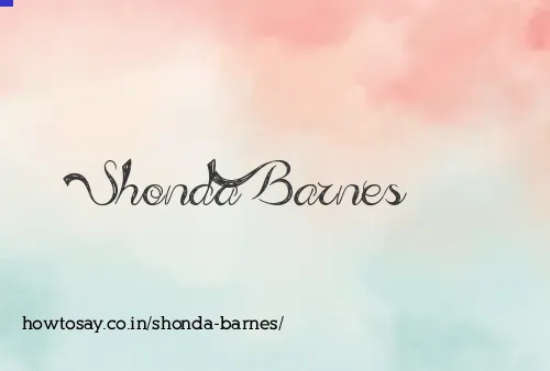 Shonda Barnes