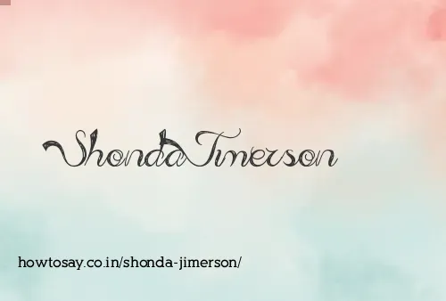 Shonda Jimerson