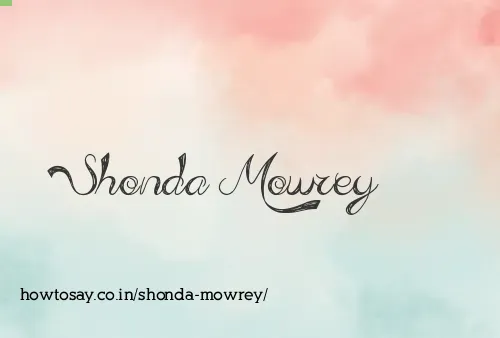 Shonda Mowrey