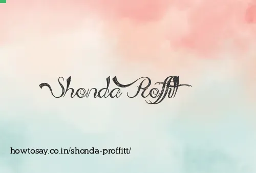 Shonda Proffitt