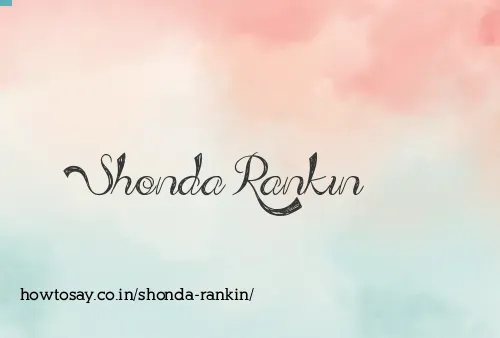 Shonda Rankin