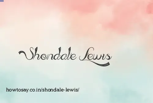 Shondale Lewis