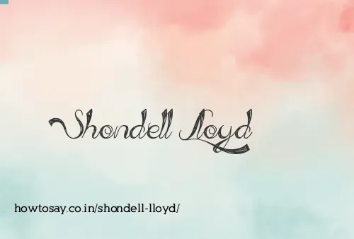 Shondell Lloyd