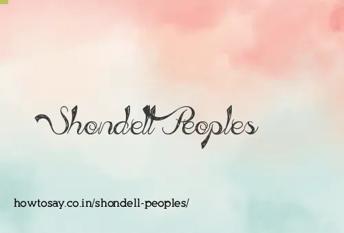 Shondell Peoples