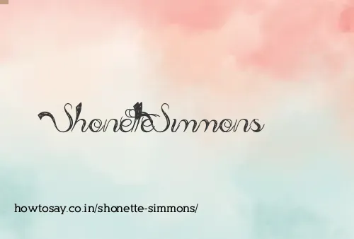 Shonette Simmons