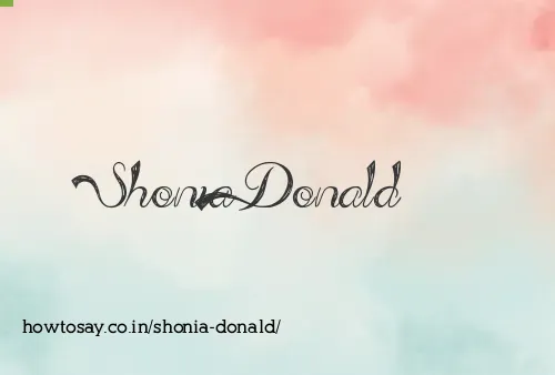 Shonia Donald