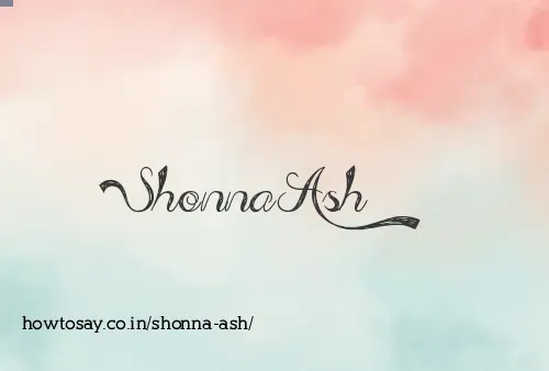 Shonna Ash