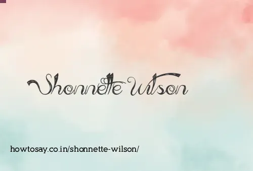Shonnette Wilson