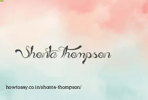 Shonta Thompson