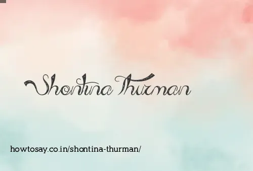 Shontina Thurman