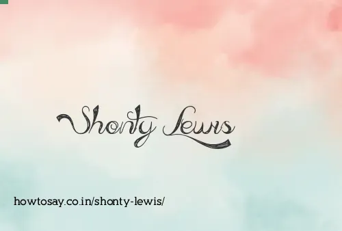 Shonty Lewis