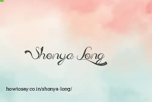 Shonya Long