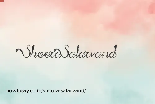 Shoora Salarvand