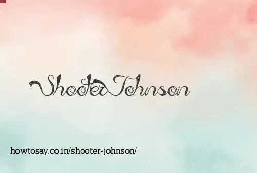 Shooter Johnson