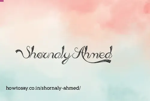 Shornaly Ahmed