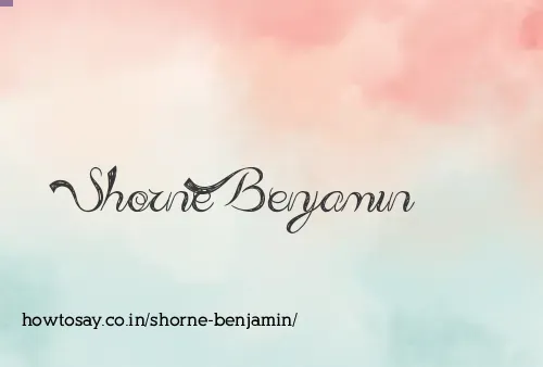 Shorne Benjamin